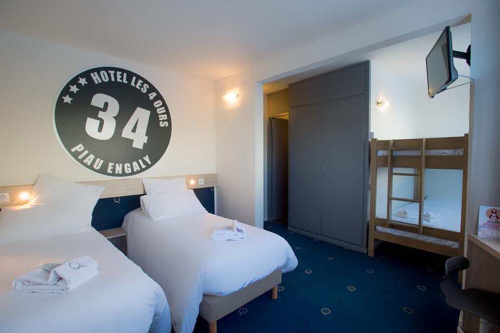 Hotel Des 4 Ours Aragnouet Kamer foto